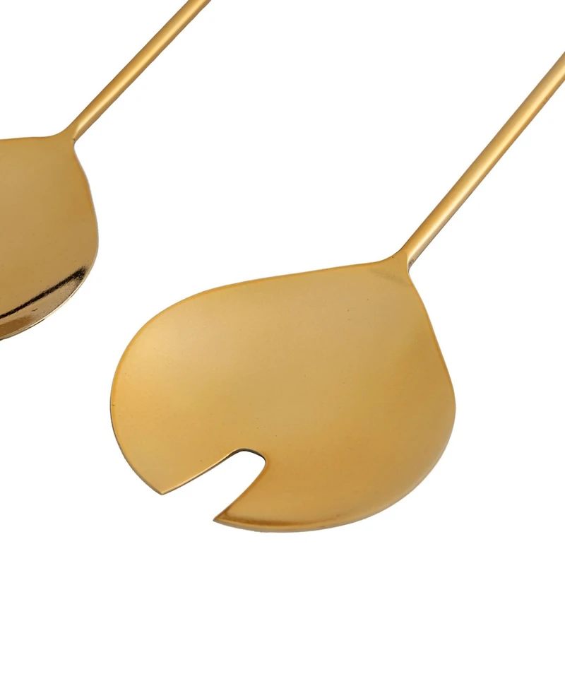 Godinger Sculpted Mirrored 2-Pc. Salad Server Set