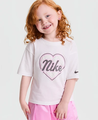Nike Girls' 4-6X Juxta-Girl Short-Sleeve Boxy T-Shirt