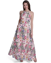 Eliza J Women's Sleeveless Halter Neck Gown