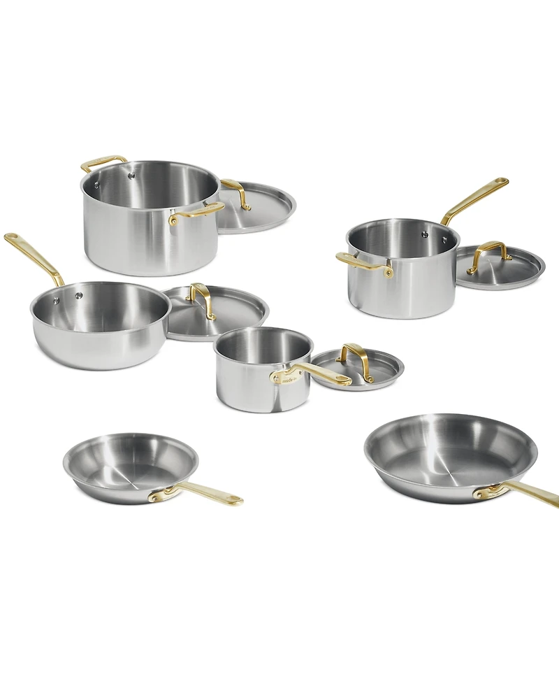 Made In Stainless Steel Clad 10-Piece Cookware Set