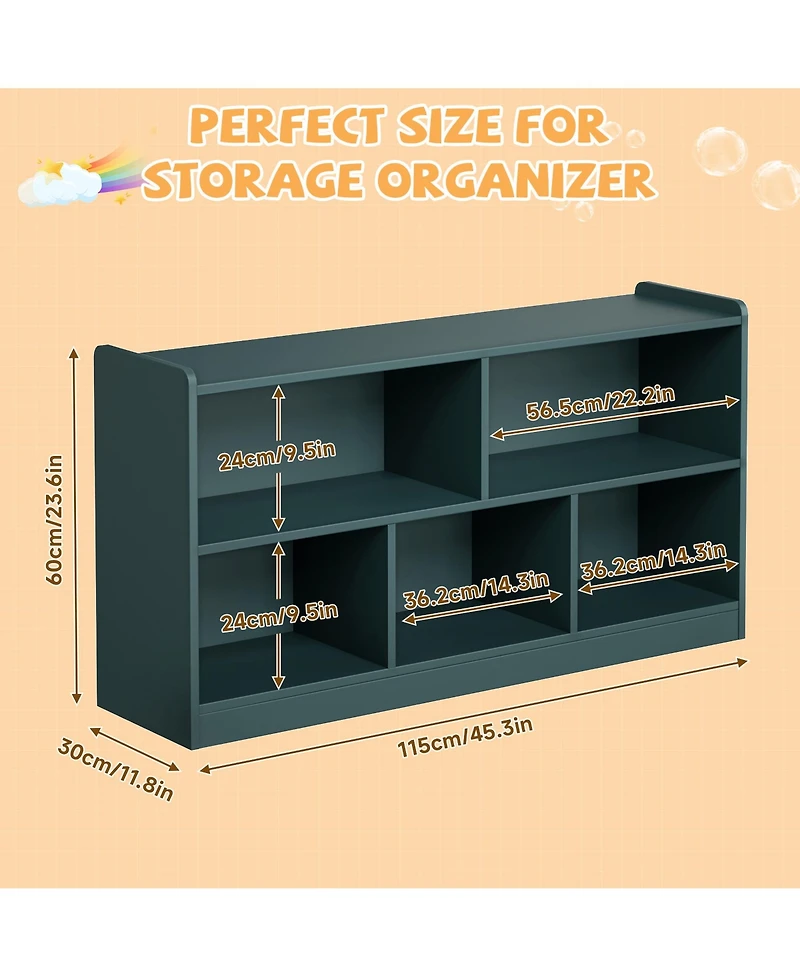 Rainsken 5 Cube Kids Bookcase