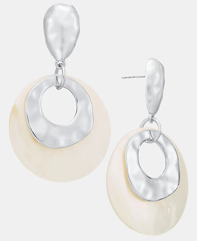 I.n.c. International Concepts Double Circle Drop Earrings, Macy's Exclusive