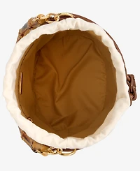 Giani Bernini Linen Bamboo Handle Bucket, Macy's Exclusive