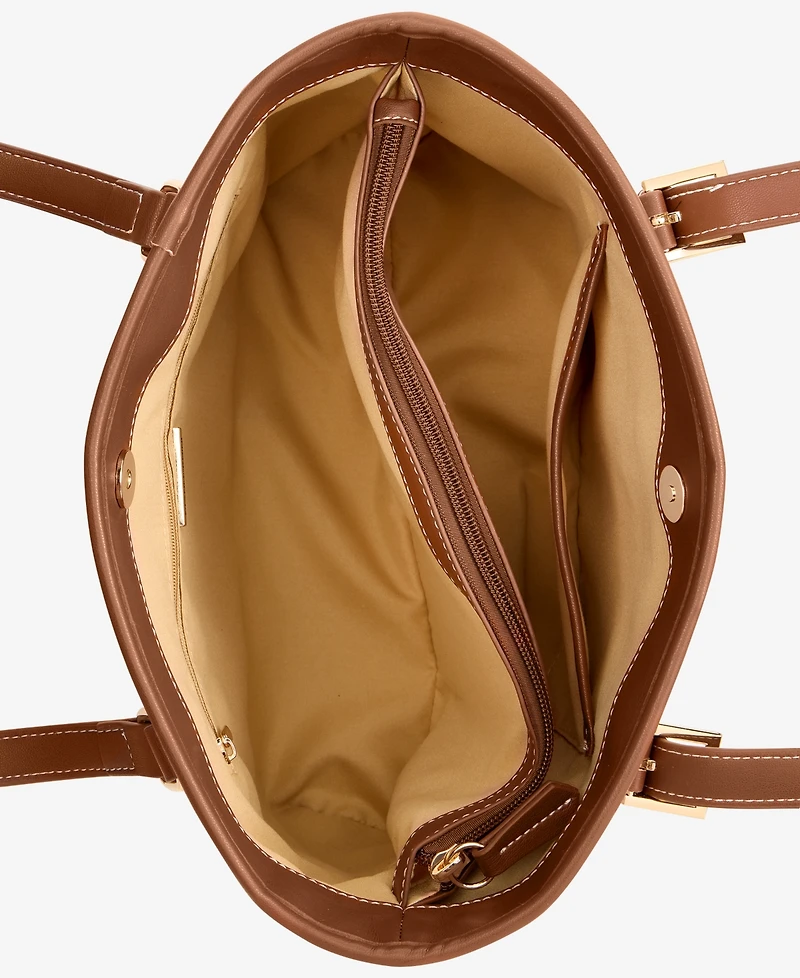 Giani Bernini Linen Logo Tulip Tote, Macy's Exclusive