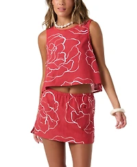 O'Neill Women's Athena Sleeveless Crewneck Floral Top