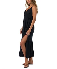 O'Neill Women's Julez Beaded V-Neck Solid Dress