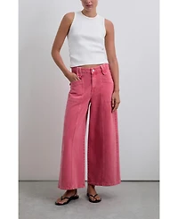 Scalpers Women's Culotte Washed Denim Pant