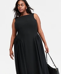 On 34th Trendy Plus Drop-Waist Midi Dress, Macy's Exclusive