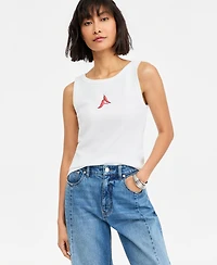 On 34th Women's Embroidered Chili Pepper Ribbed Tank, Macy's Exclusive