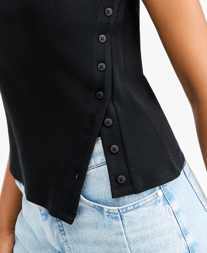 On 34th Women's Boatneck Side Button Tank, Macy's Exclusive