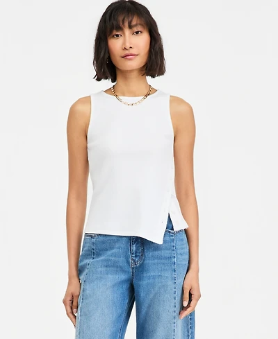 On 34th Women's Boatneck Side Button Tank, Macy's Exclusive