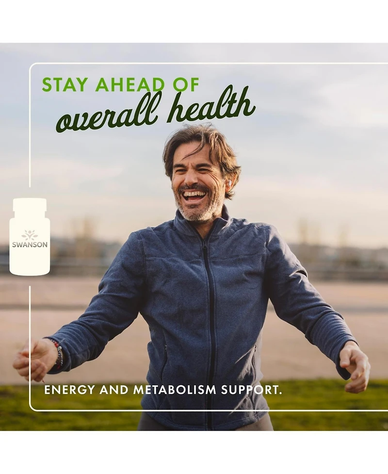Swanson Vitamin B2 Riboflavin Supplement for Vision Health, Thyroid Function and Supports Energy Production