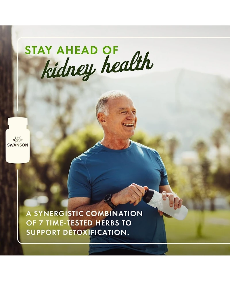Swanson Uric Acid Cleanse Natural Supplement Promoting Kidney Support Features a Powerful Combination of 7 Herbs (60 Veggie Capsules)