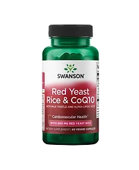 Swanson Traditional Red Yeast Rice and CoQ10 with Milk Thistle and Alpha Lipoic Acid 60 Veg Capsules