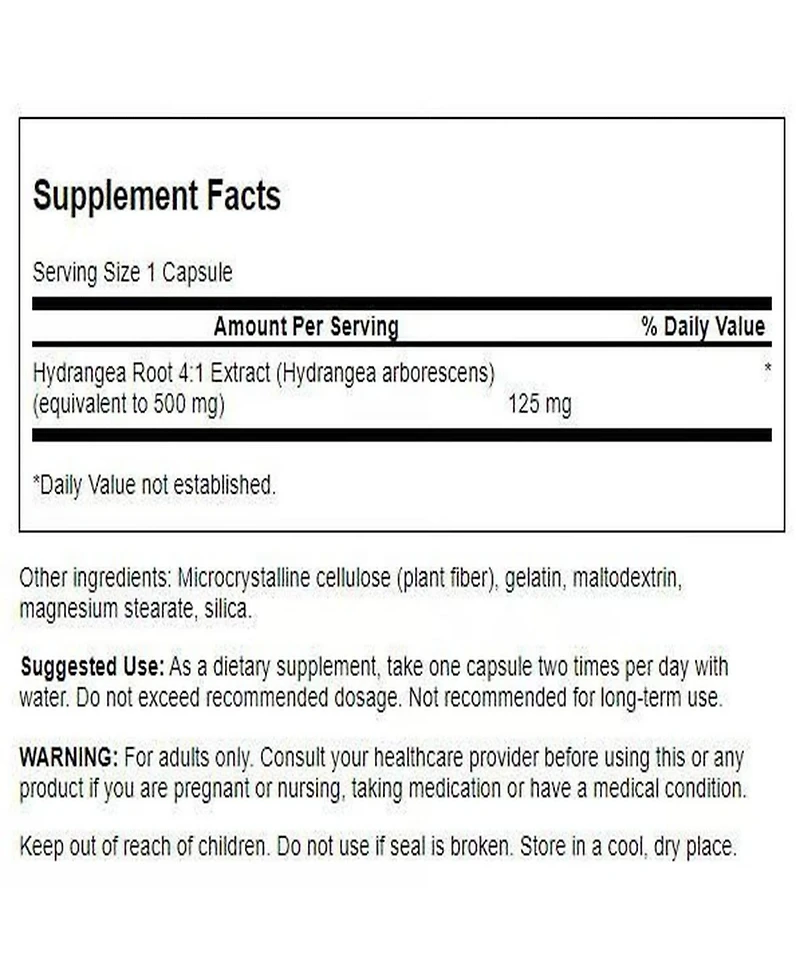 Swanson Hydrangea Root Extract Herbal Supplement Promoting Traditional Urinary Tract Health May Support Prostate Health for Men (90 Capsules)