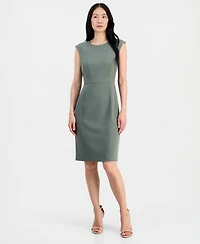 Kasper Women's Extended Cap Sleeve Sheath Dress
