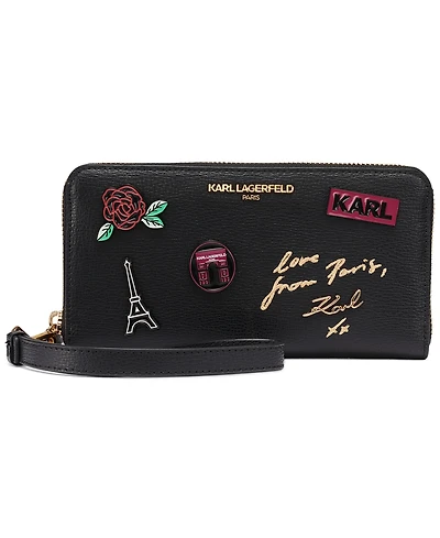 Karl Lagerfeld Paris Jacqueline Zip Around Wallet