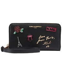 Karl Lagerfeld Paris Jacqueline Zip Around Wallet