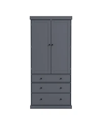 Streamdale Furniture Farmhouse Pantry Cabinet with Shelves and Drawers