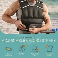 Lifepro 2-in-1 Adjustable Weighted Vest + Ankle Weights (15 & 20lbs)