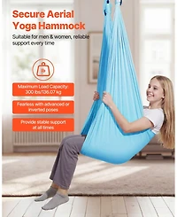 Mecale Aerial Yoga Hammock Swing 300 lbs Nylon for Parent and Child