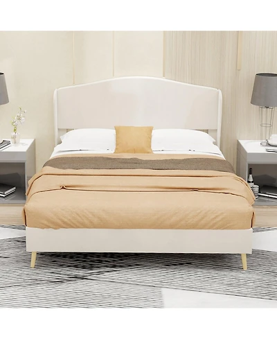 Lucky One Velvet upholstered bed - enhances the master bedroom with a luxurious and peaceful focus