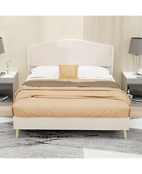 Lucky One Velvet upholstered bed - enhances the master bedroom with a luxurious and peaceful focus