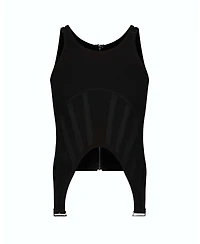 The Noli Shop Women's Kiara Garter Tank - White