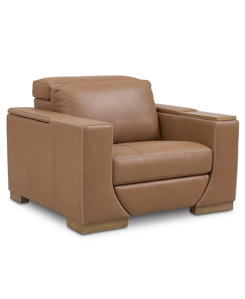 Holtman 33" Leather Power Recliner