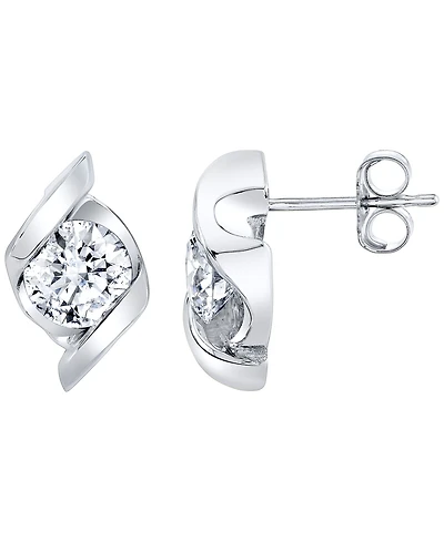 Macy's Certified Lab Grown Diamond Stud Earrings (1-1/2 ct. t.w.) 14k White Gold (Also Available Yellow Gold)