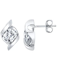 Macy's Certified Lab Grown Diamond Stud Earrings (1-1/2 ct. t.w.) 14k White Gold (Also Available Yellow Gold)