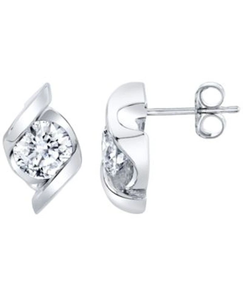 Macys Certified Lab Grown Diamond Stud Earrings