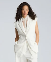 Kenneth Cole Women's Sleeveless Vest with Removable Shirt