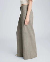 Kenneth Cole Women's High-Rise Pleated Wide-Leg Pants