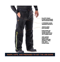 RefrigiWear Big & Tall FrostFlex Fleece Pants - 10°F Cold Protection, Durable and Comfortable Workwear