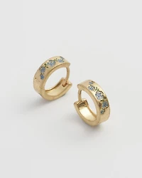 Fable England Forget-Me-Not Mini Hoop Earrings
