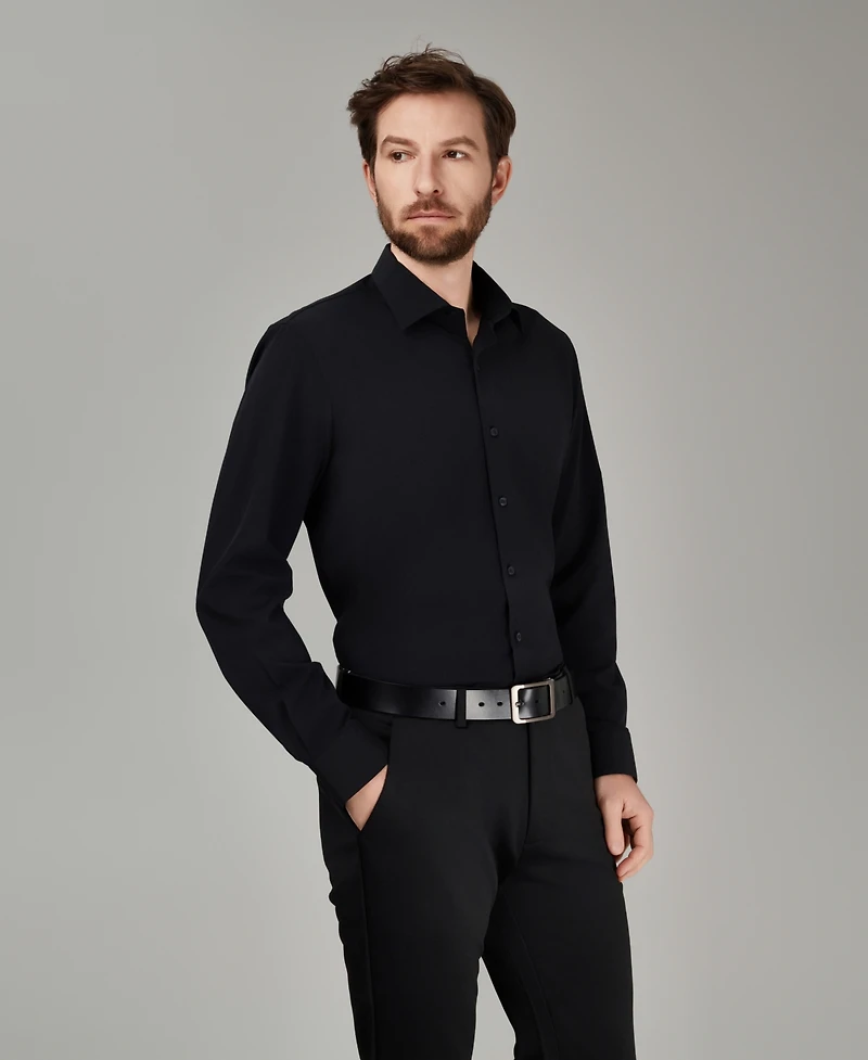 Alfani Men's Spread Collar Performance Solid Dress Shirt, Macy's Exclusive