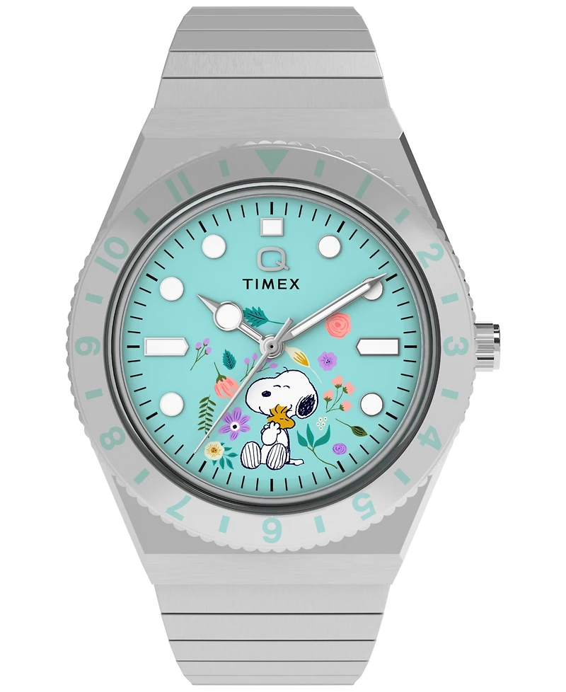 Timex Women's Quartz Analog Silver-Tone Stainless Steel Watch 36mm