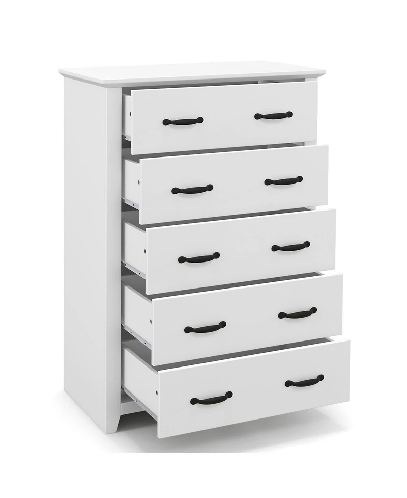 Slickblue Tall 5-Drawer Storage Dresser for Bedroom and Living Area