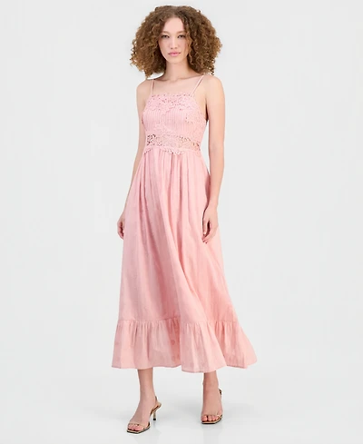 And Now This Women's Lace-Trim Tank Maxi Dress, Macy's Exclusive