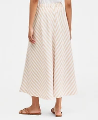 On 34th Women's Linen-Blend Midi Circle Skirt, Macy's Exclusive