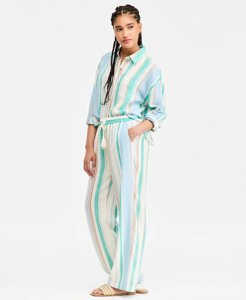 Liverpool Los Angeles Women's Pull-On Drawstring Wide-Leg Pants