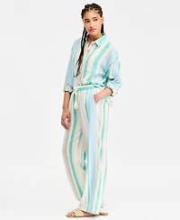 Liverpool Los Angeles Women's Pull-On Drawstring Wide-Leg Pants