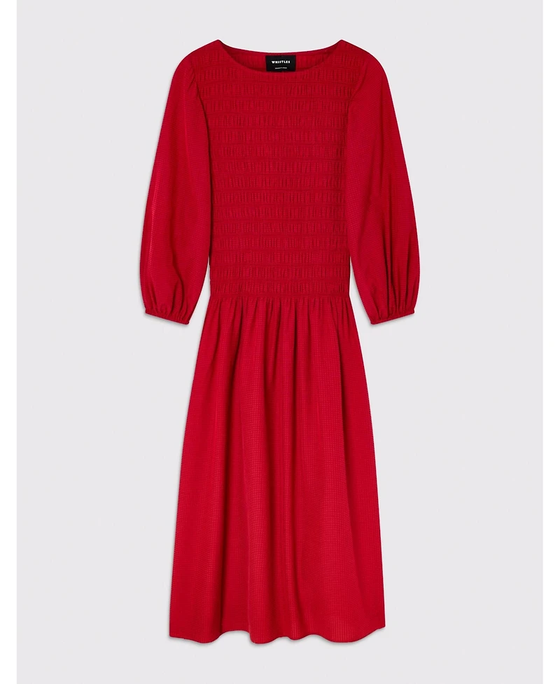 Whistles Women's Smocked Bodice Midi Dress