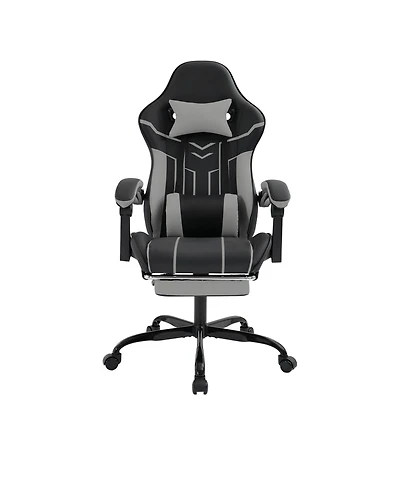 Flynama Massage Gaming Chair with Footrest ,Ergonomic Office Chair