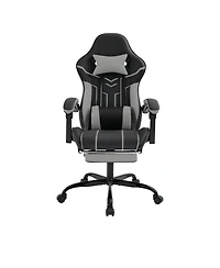 Flynama Massage Gaming Chair with Footrest ,Ergonomic Office Chair