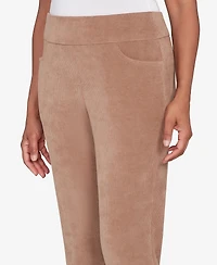 Alfred Dunner Petite Vienna Allure Fit Pull-On Knit Corduroy Average Length Pants