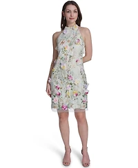 Eliza J Petite Sleeveless Mock Neck Cocktail Dress