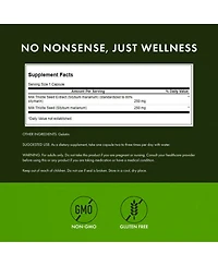 Swanson Milk Thistle Standardized Herbal Liver Support Supplement with Silymarin - Natural Formula for Overall Health and Wellbeing