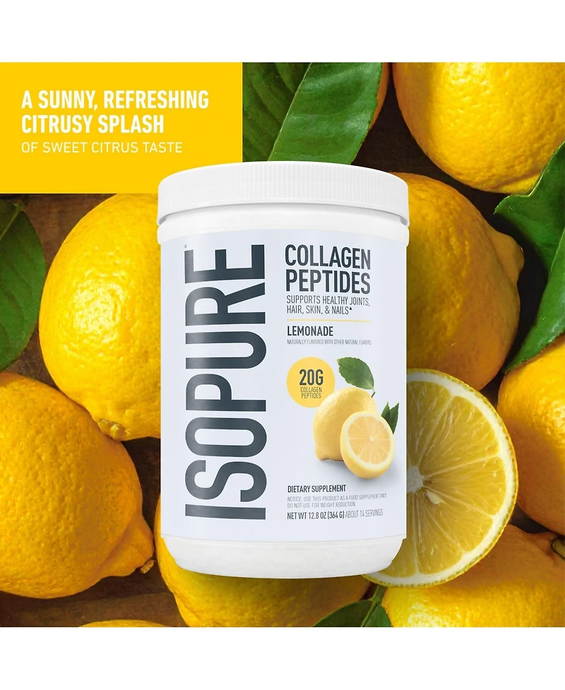 Isopure Collagen, Lemonade, 14 servings